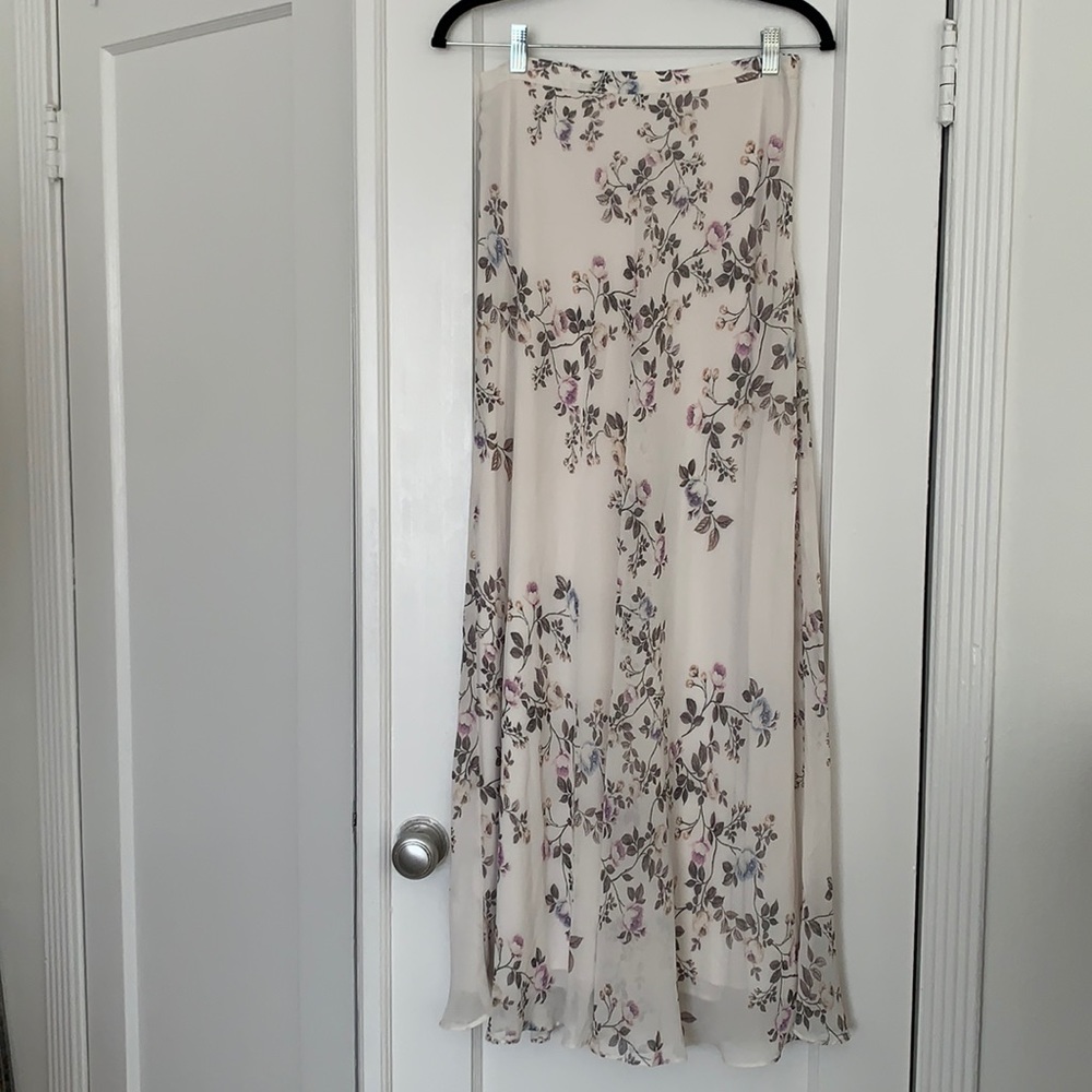 LC Lauren Conrad Runway Floral Maxi Skirt